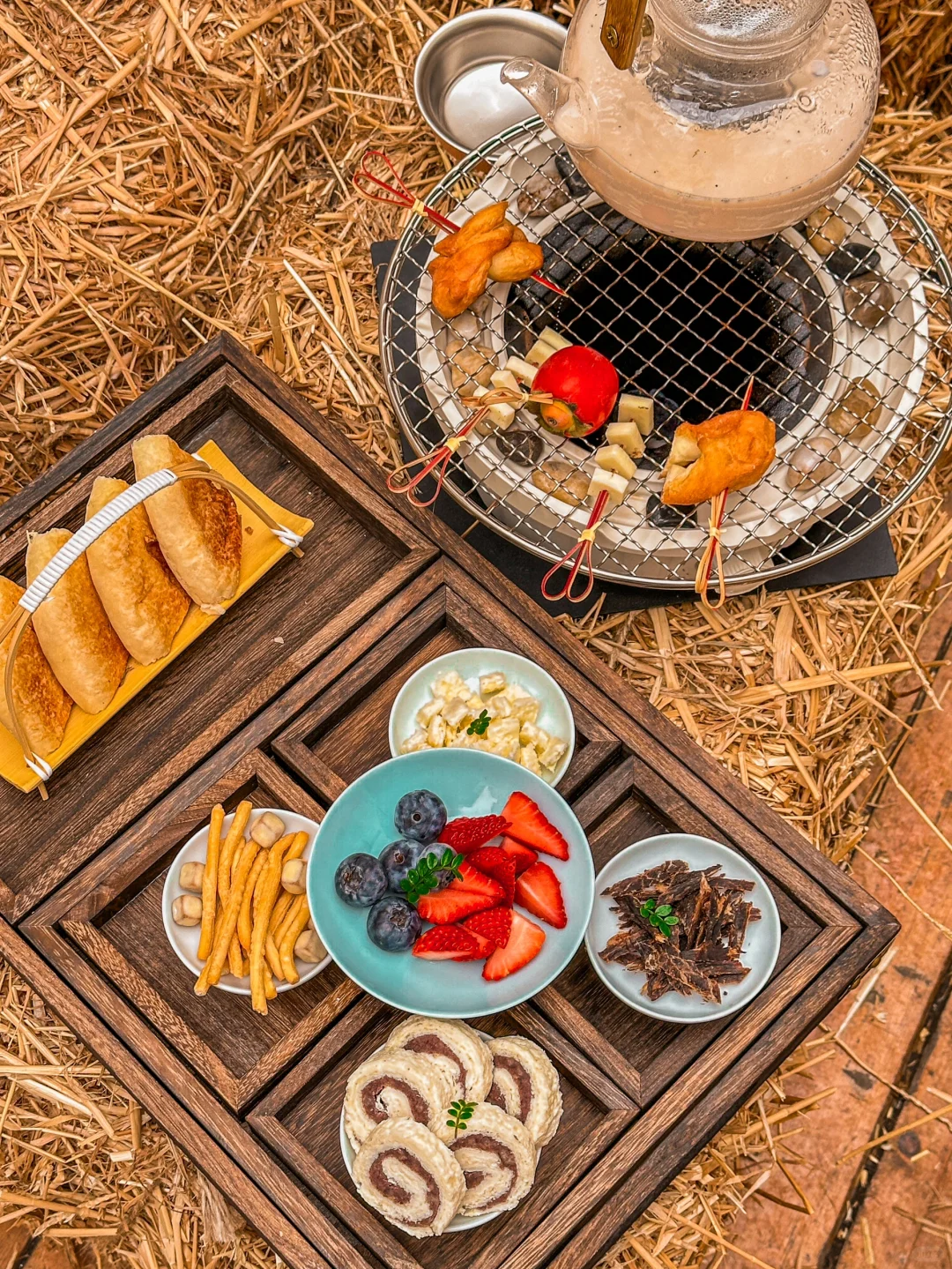 呼和浩特探店｜喝到了草垛围炉煮咸奶茶‼️‼️