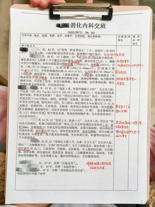 医学生｜交班病历模板