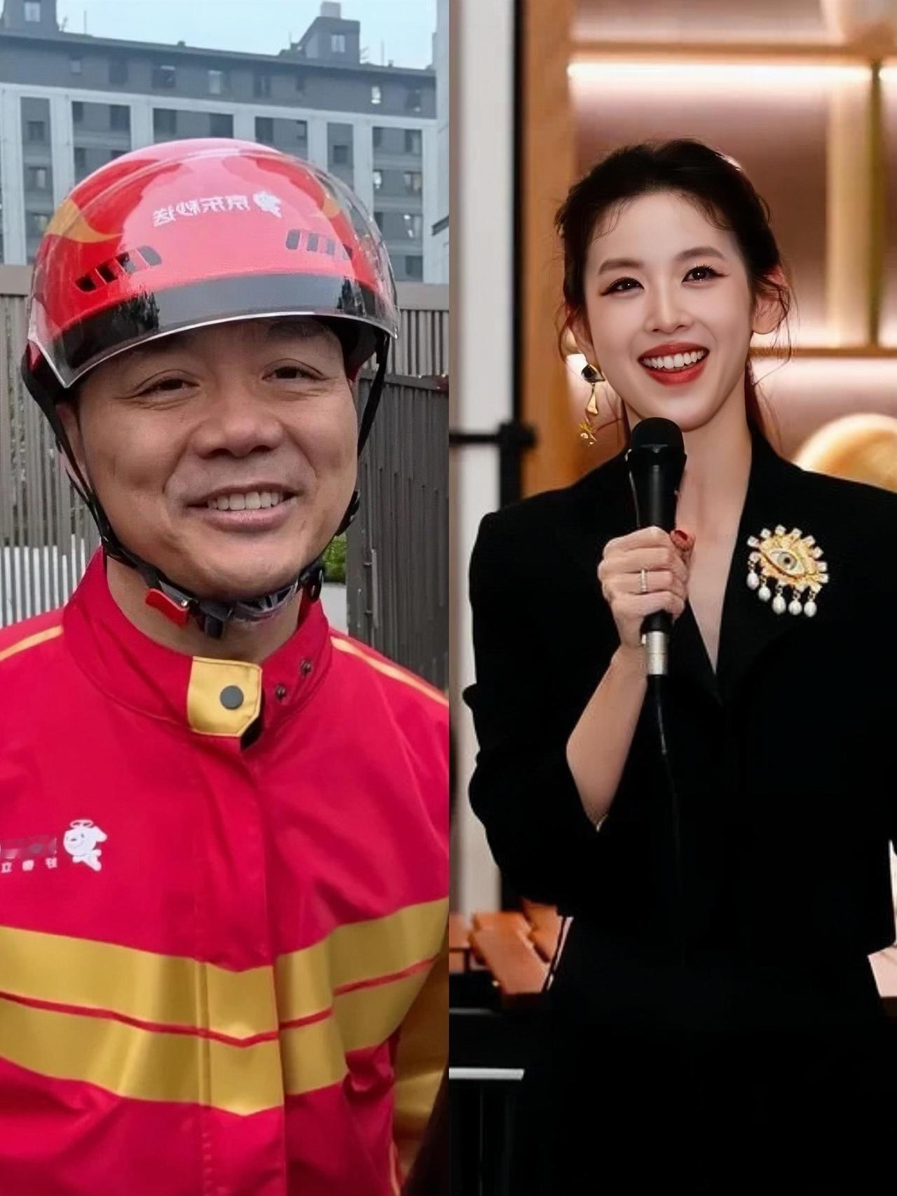 刘强东送外卖有什么稀奇？
他本来就是农村出身，小时候什么苦没吃过？
送个外卖就这