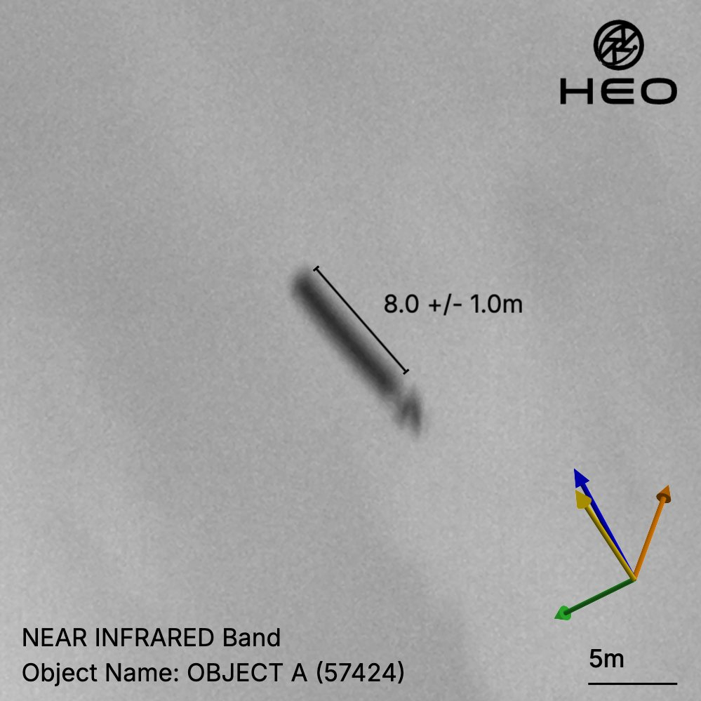 空间态势感知公司HEO拍摄的NORAD编号57424的在轨物体，该公司鉴定为20