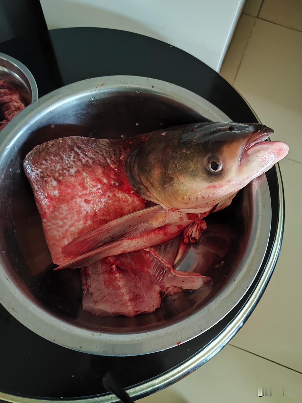 大家七嘴八舌地说话，就是不买。梁哥看到我过来，就过来拉我买鱼。我说家里就两三个人