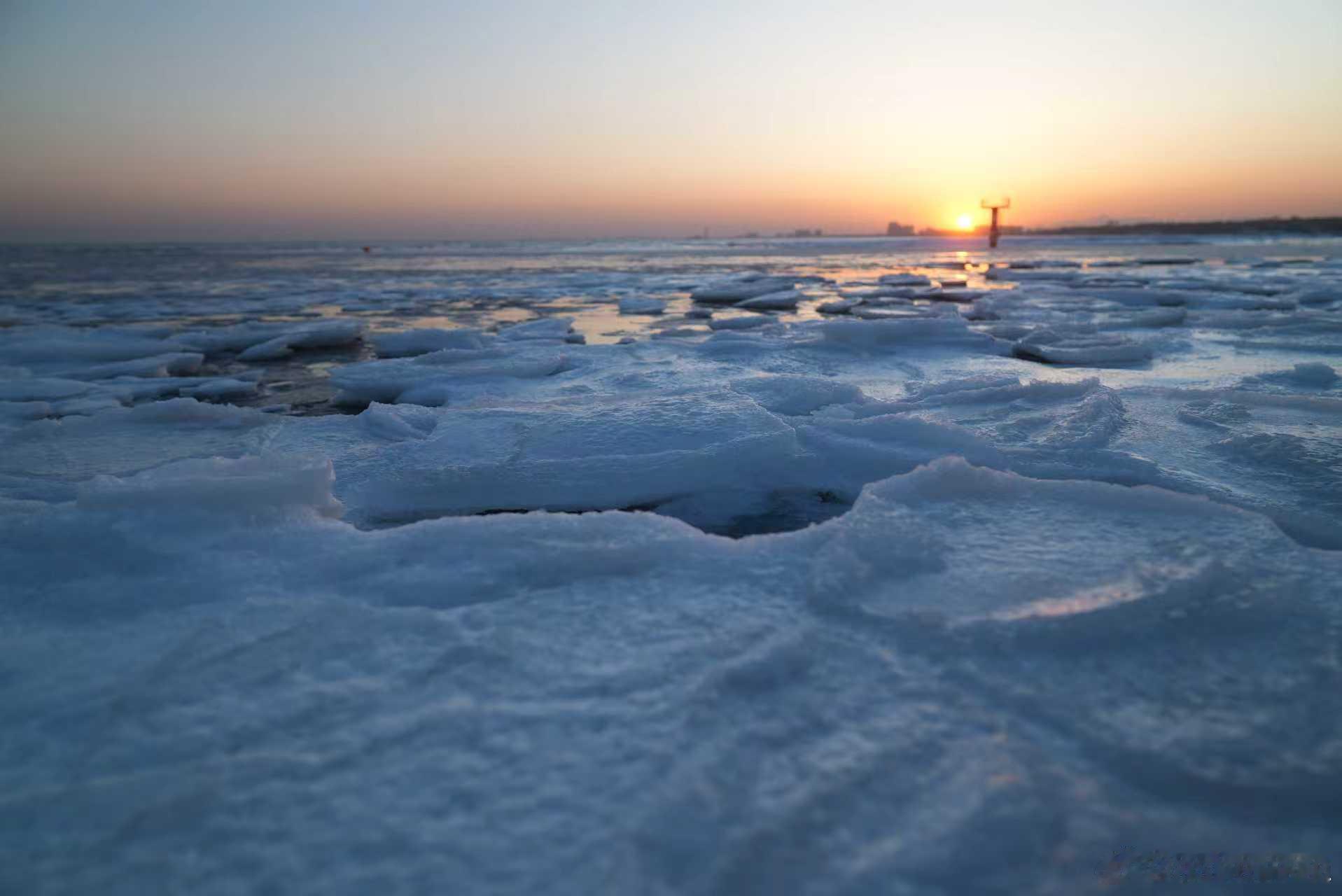 北戴河的日落。 