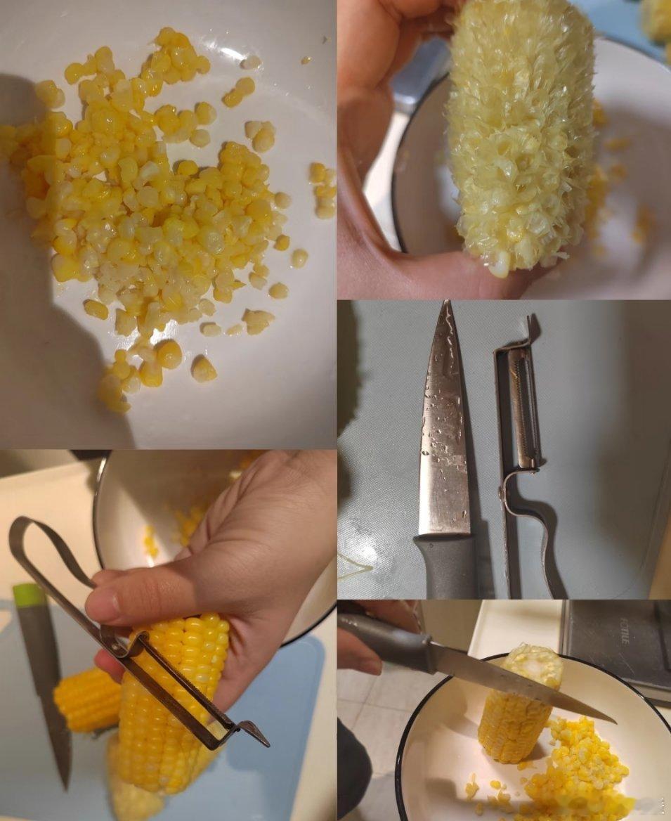 2分钟快速剥玉米粒，超实用技巧来袭 还在为剥玉米粒发愁？这里有个超简单的方法，不