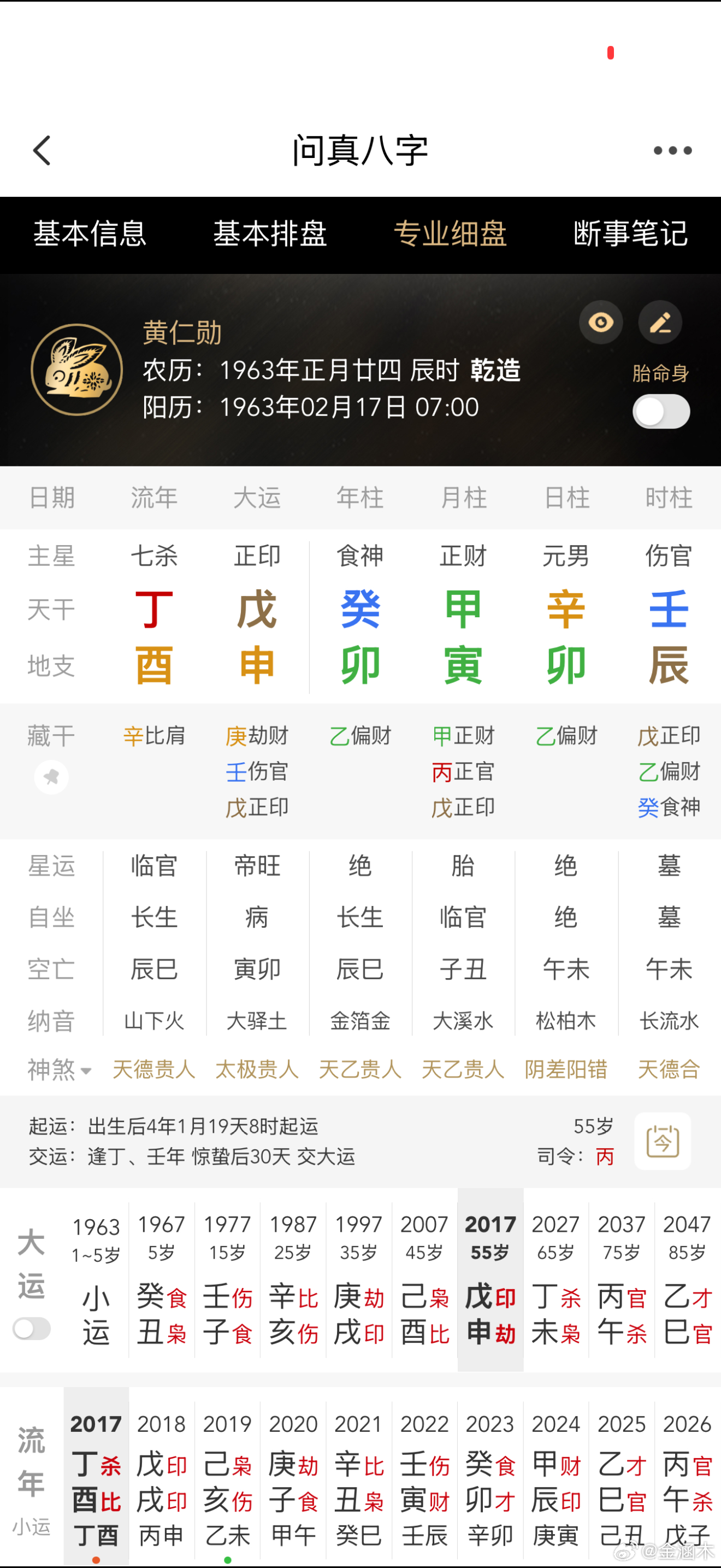 黄仁勋希望在工作中突然死去黄仁勋，还不是没丁火，但他没事，目前戊申大运可保身体无