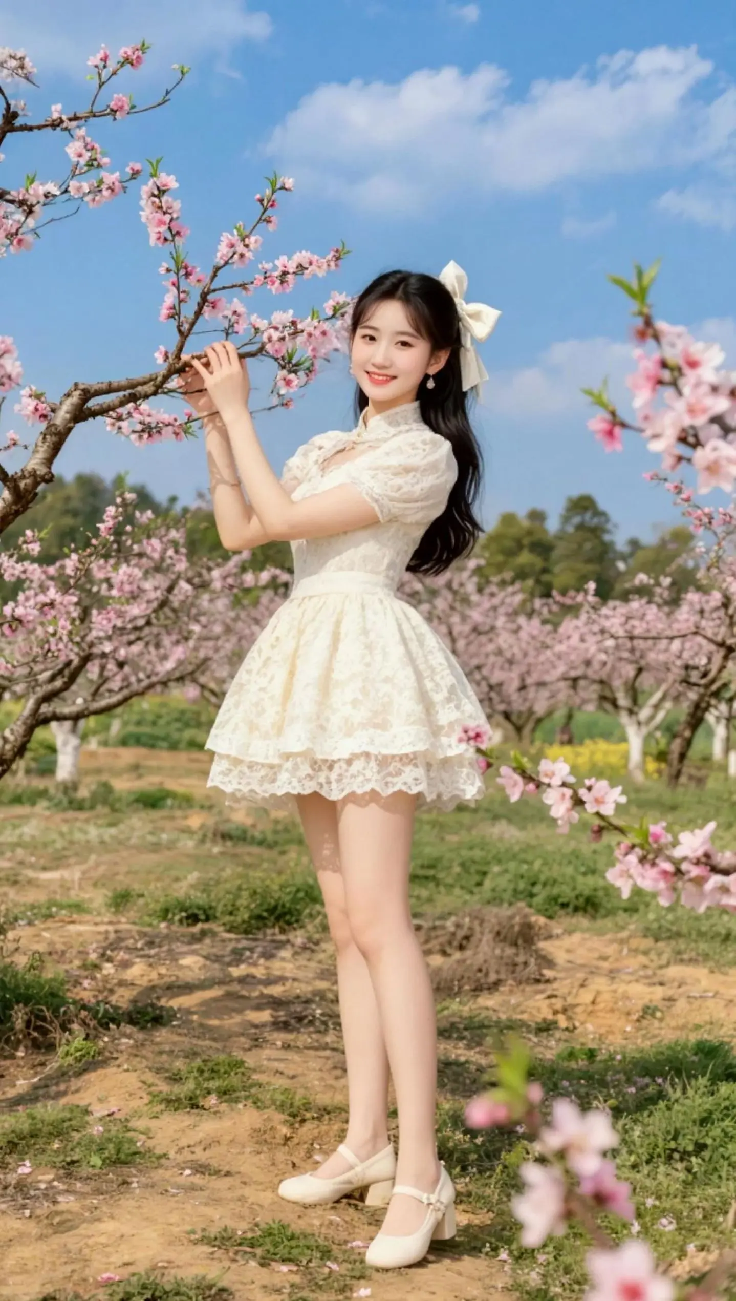 AI桃林甜系照 随变ai随便玩
