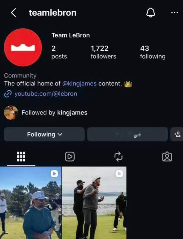 传奇不停步，老詹开启全新篇章👑
时隔多年，詹姆斯终于上线专属YouTube频道