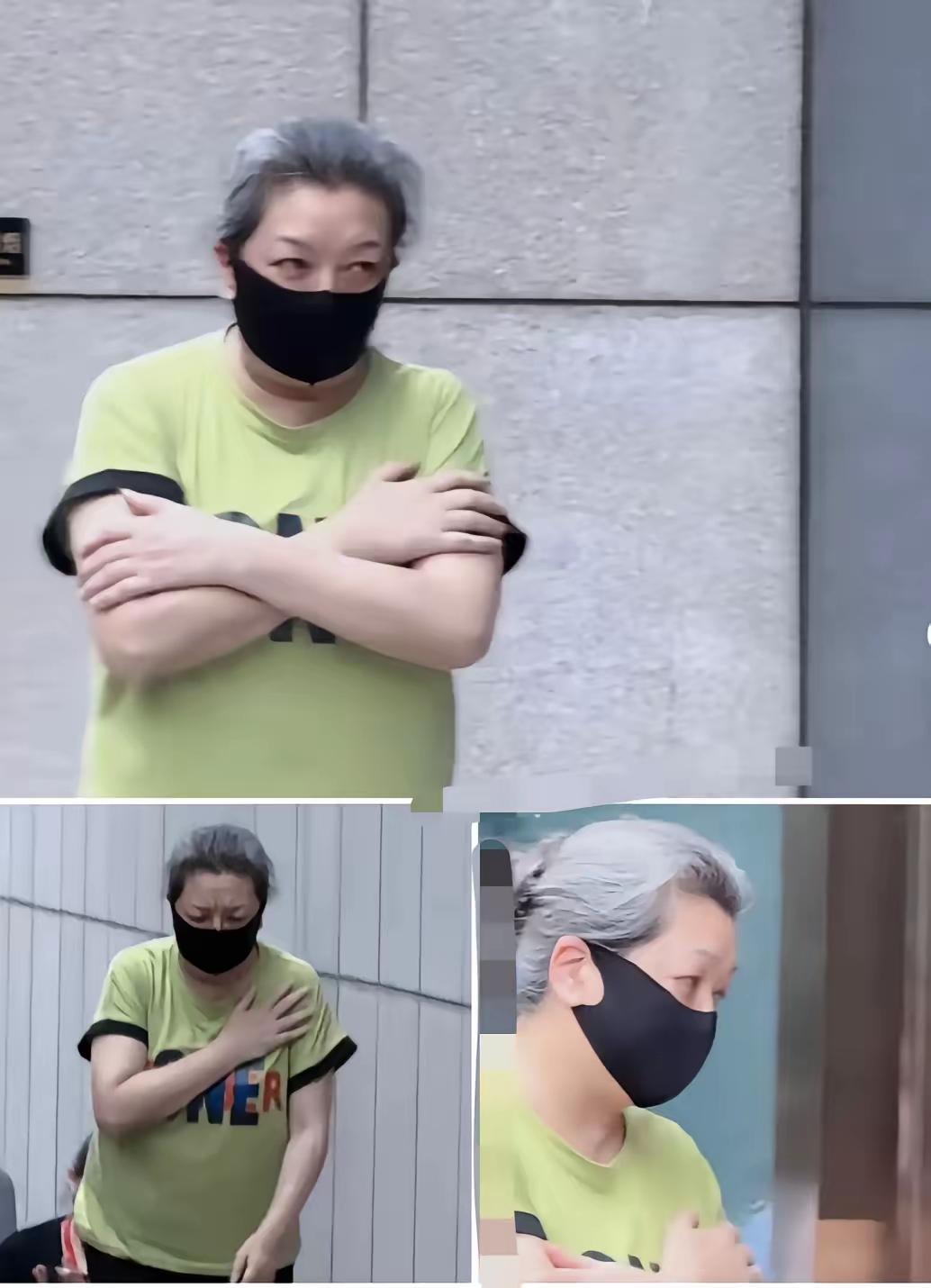 谁能想到啊，
当年荧幕上那个一笑倾城、灵气逼人的大美人江珊，如今在路人镜头下，看