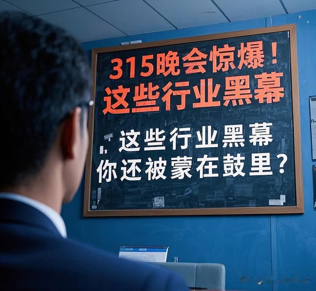 315晚会惊爆！这些行业黑幕，你还被蒙在鼓里？

一年一度的315晚会落下帷幕，