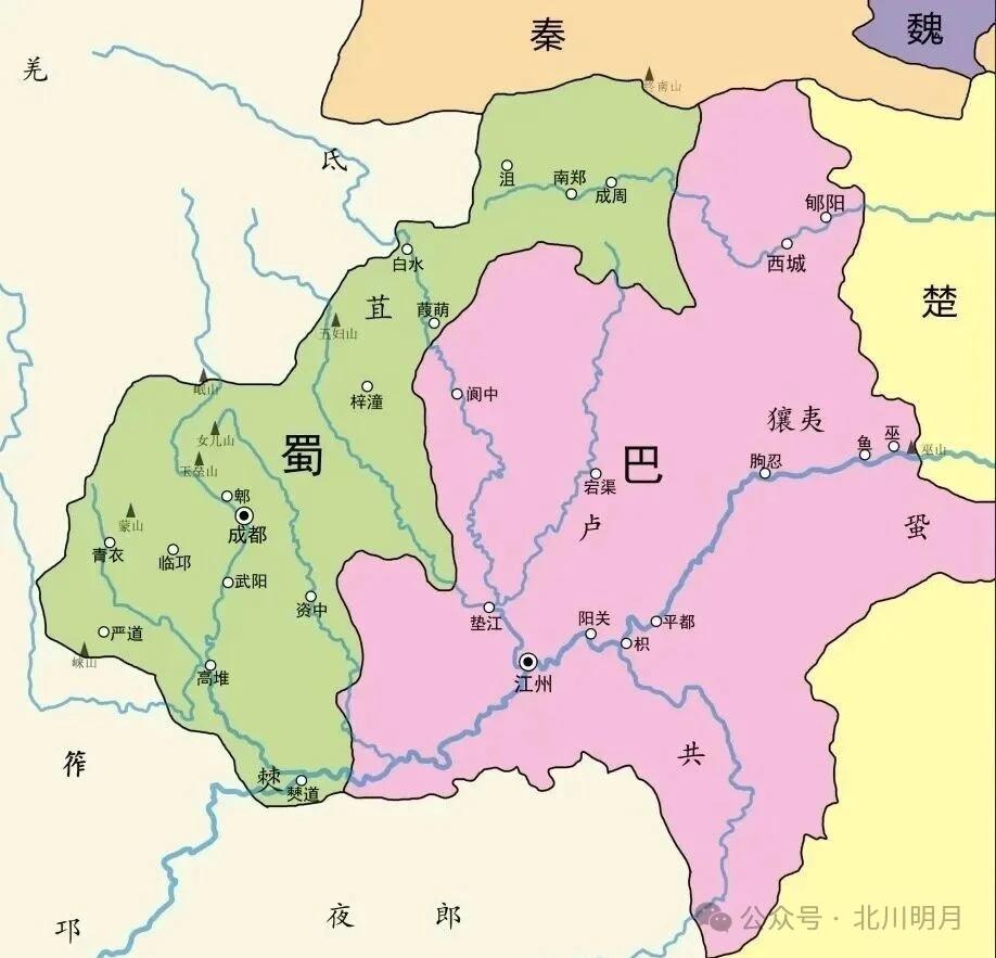 四川盆地内部自古便呈现出东巴西蜀的二元格局，这两股势力的生成土壤截然不同，也由此