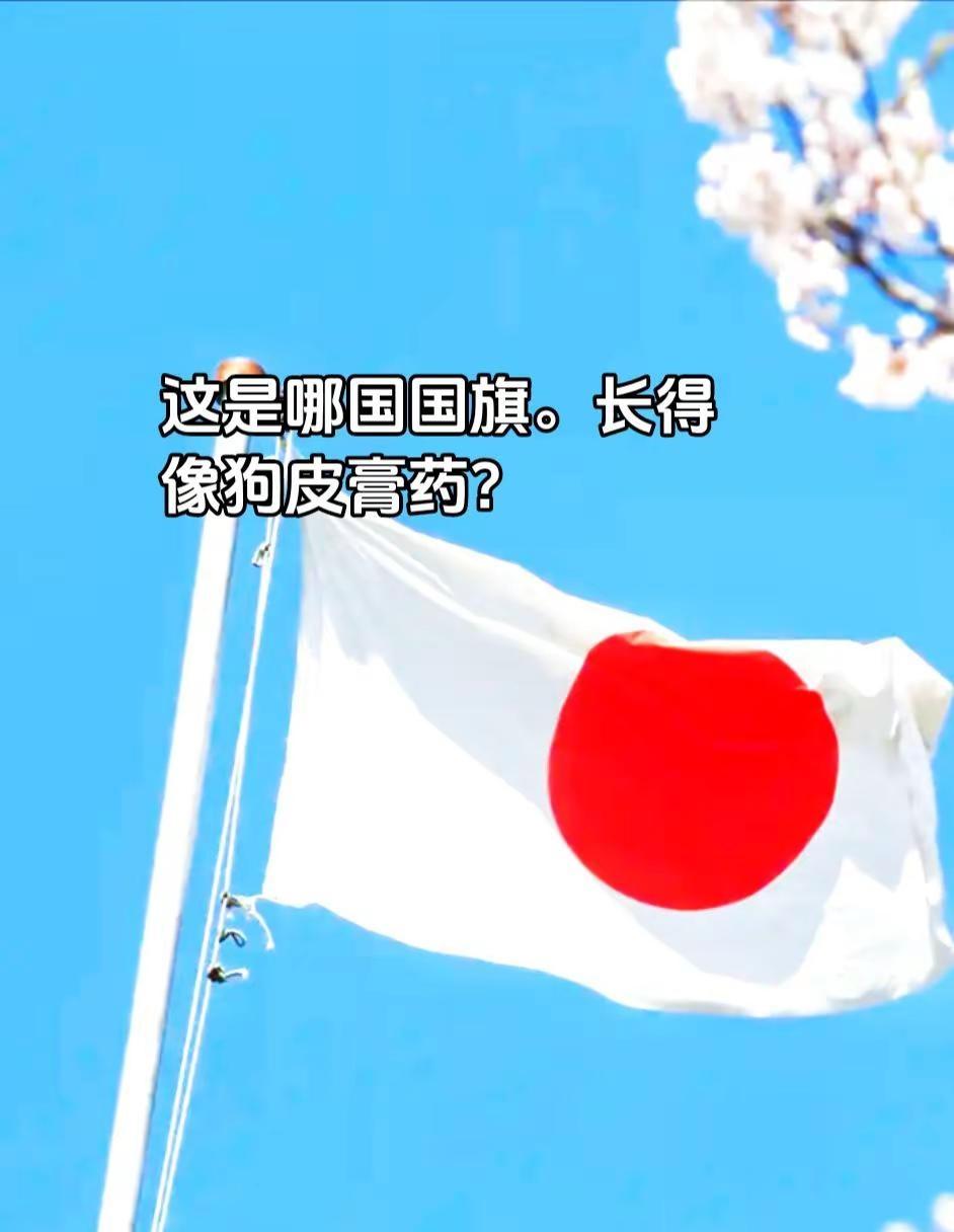 99%的人不知道这个国旗是哪国的。像膏药。上热门 日本 日本膏药旗