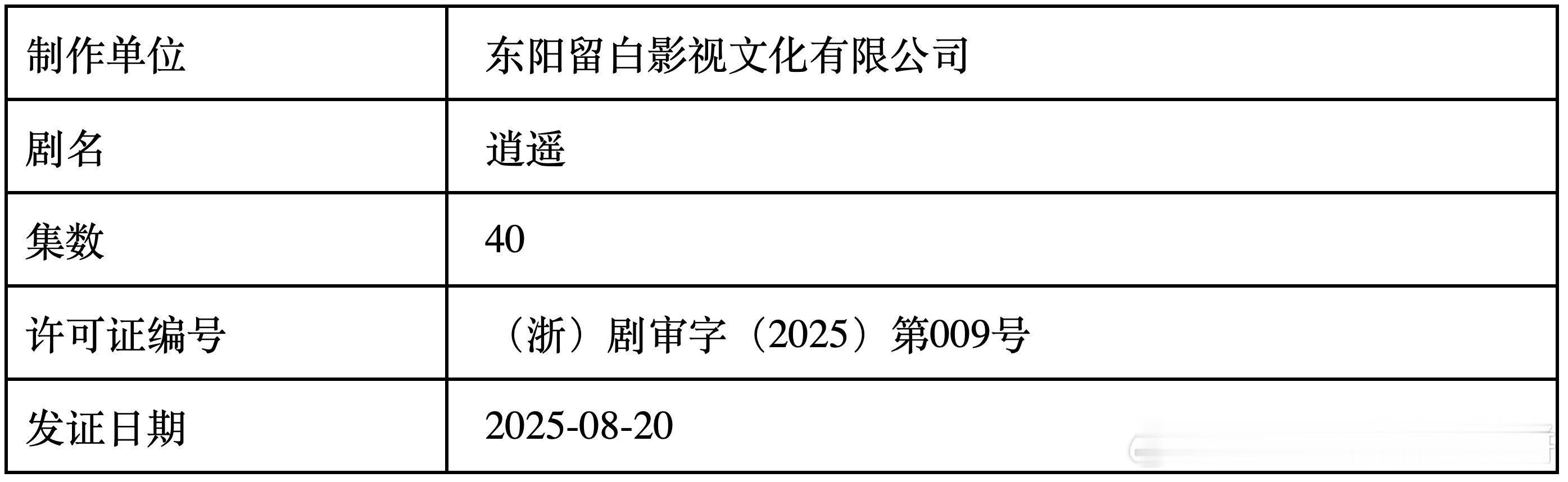 谭松韵、侯明昊主演的《逍遥》过审下证了 ​​​