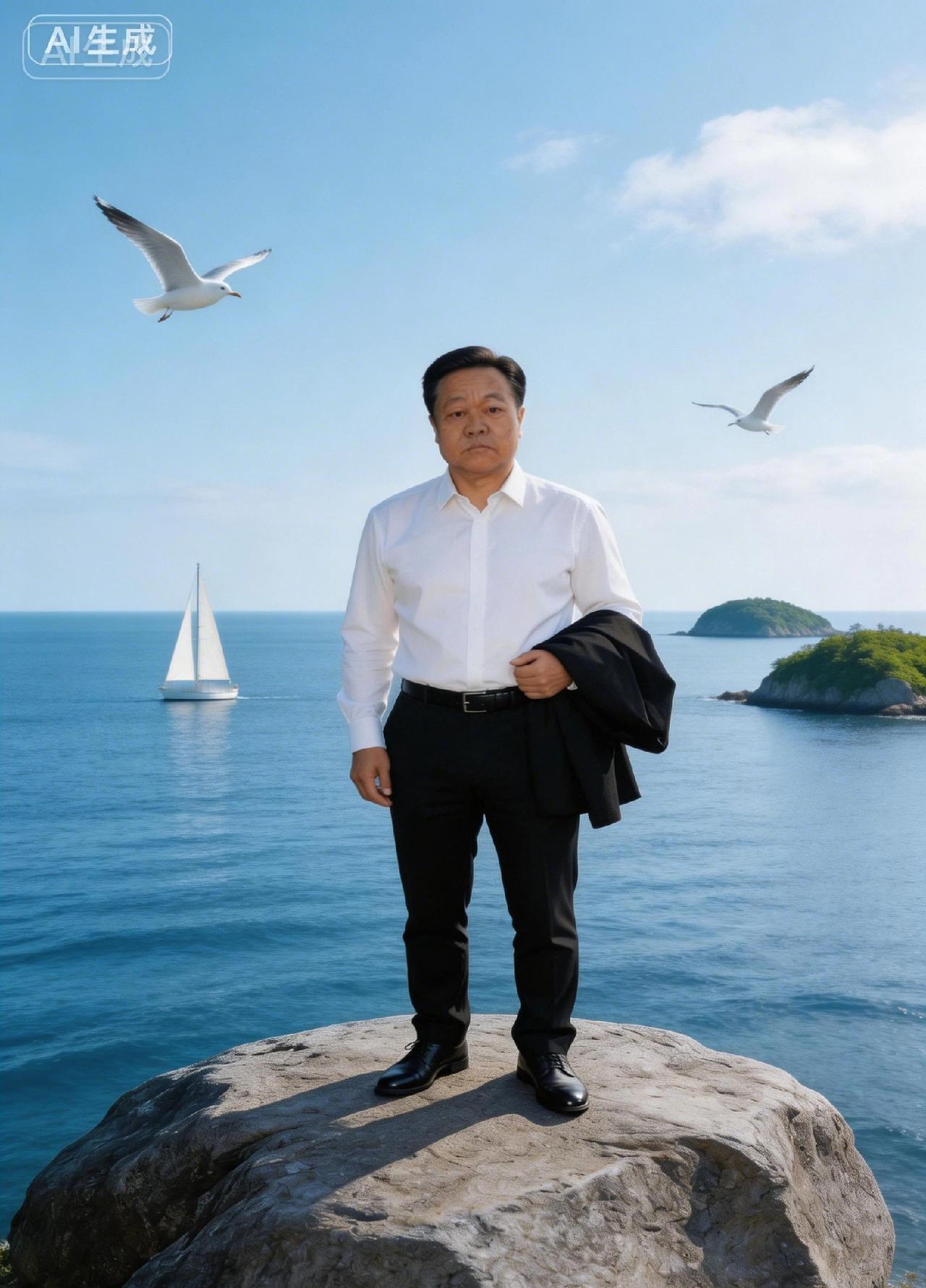 晒一张相册里的海边吧