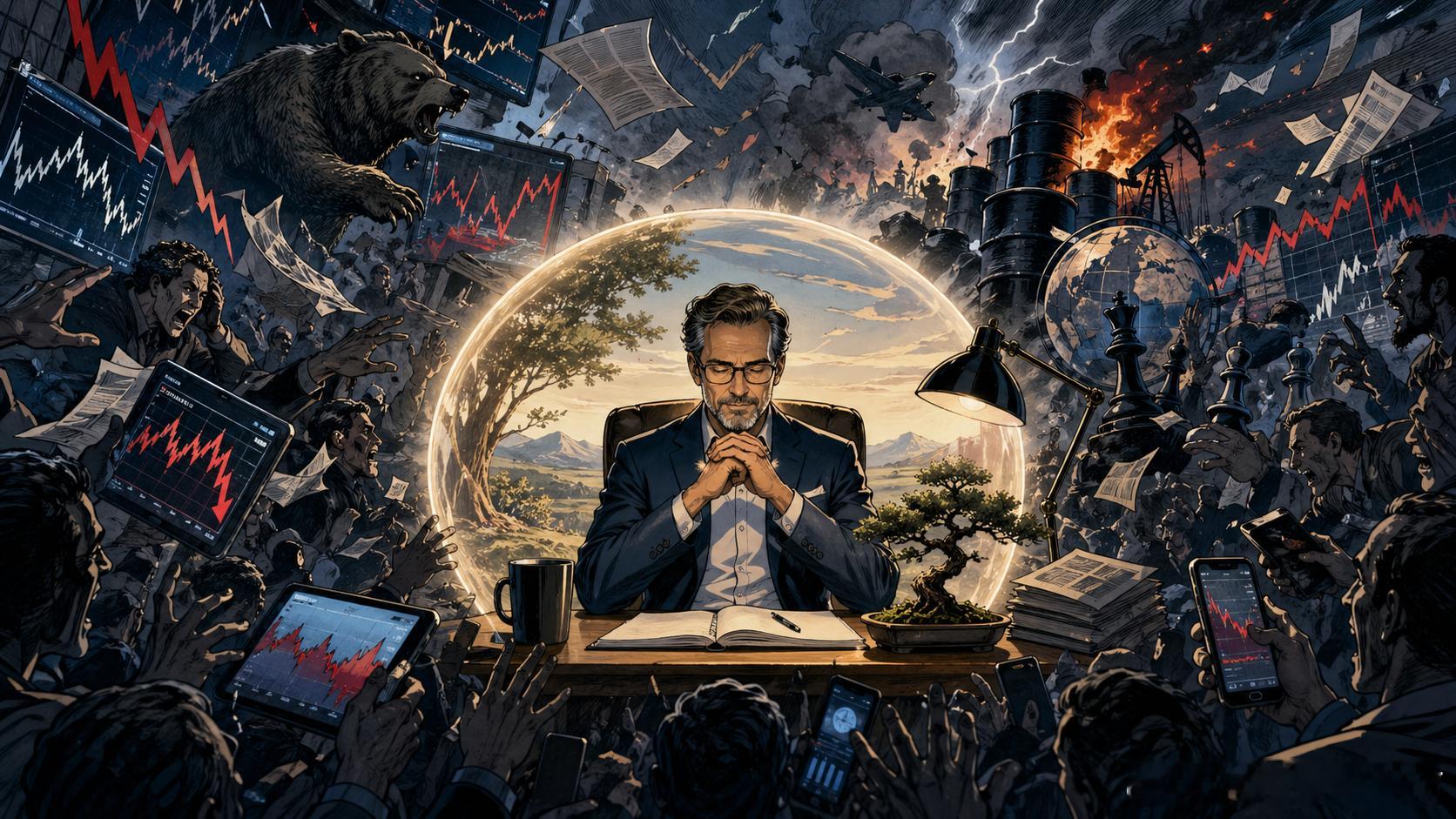 老牛的子夜沉思 心理降噪：动荡时代里，投资人最稀缺的清醒美伊冲突进入第九周之后，