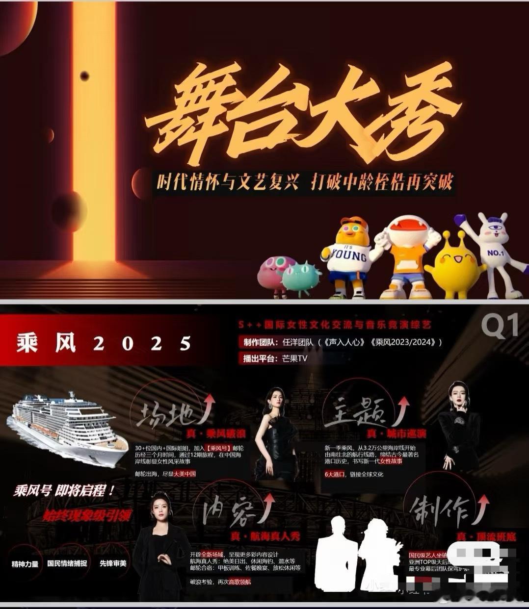 网传今年浪姐6是在邮轮上录制❗从32万公里海岸线开始由南往北的航行线路，6大港口
