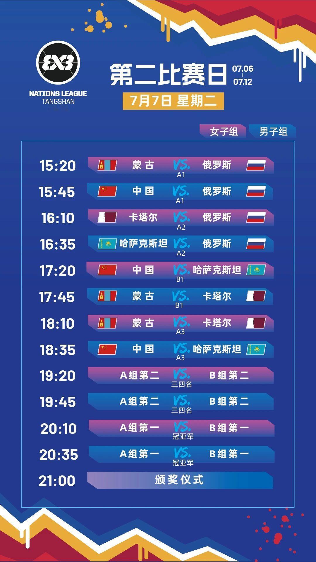 【预告】今天下午，2026FIBA3x3 U21国家联赛唐山站将进入第二比赛日的