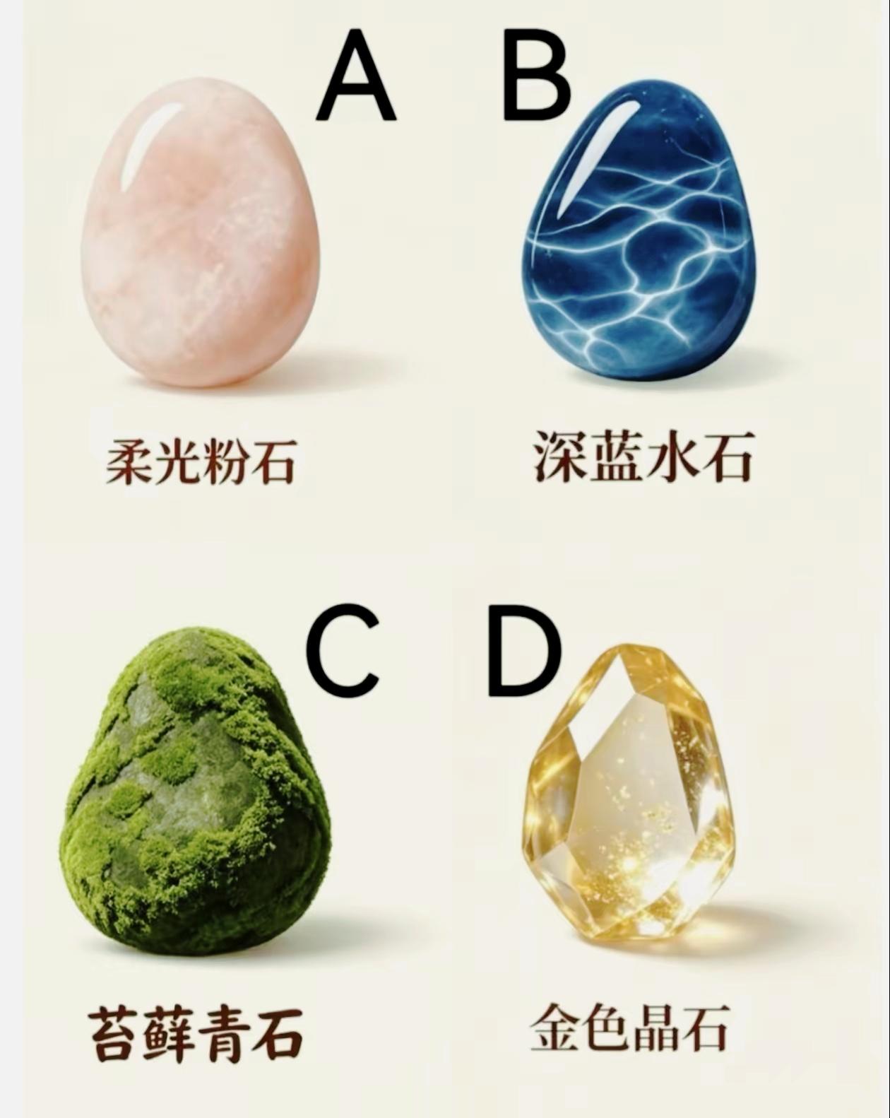 四块玉石选其一，看看你的情绪修复能力到底有多强

人格小测试 解压测试 看图测内