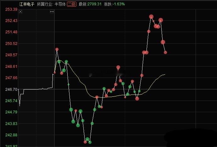 $江丰电子 sz300666$ 策略：• 若回踩244‑246支撑，分时止跌、板