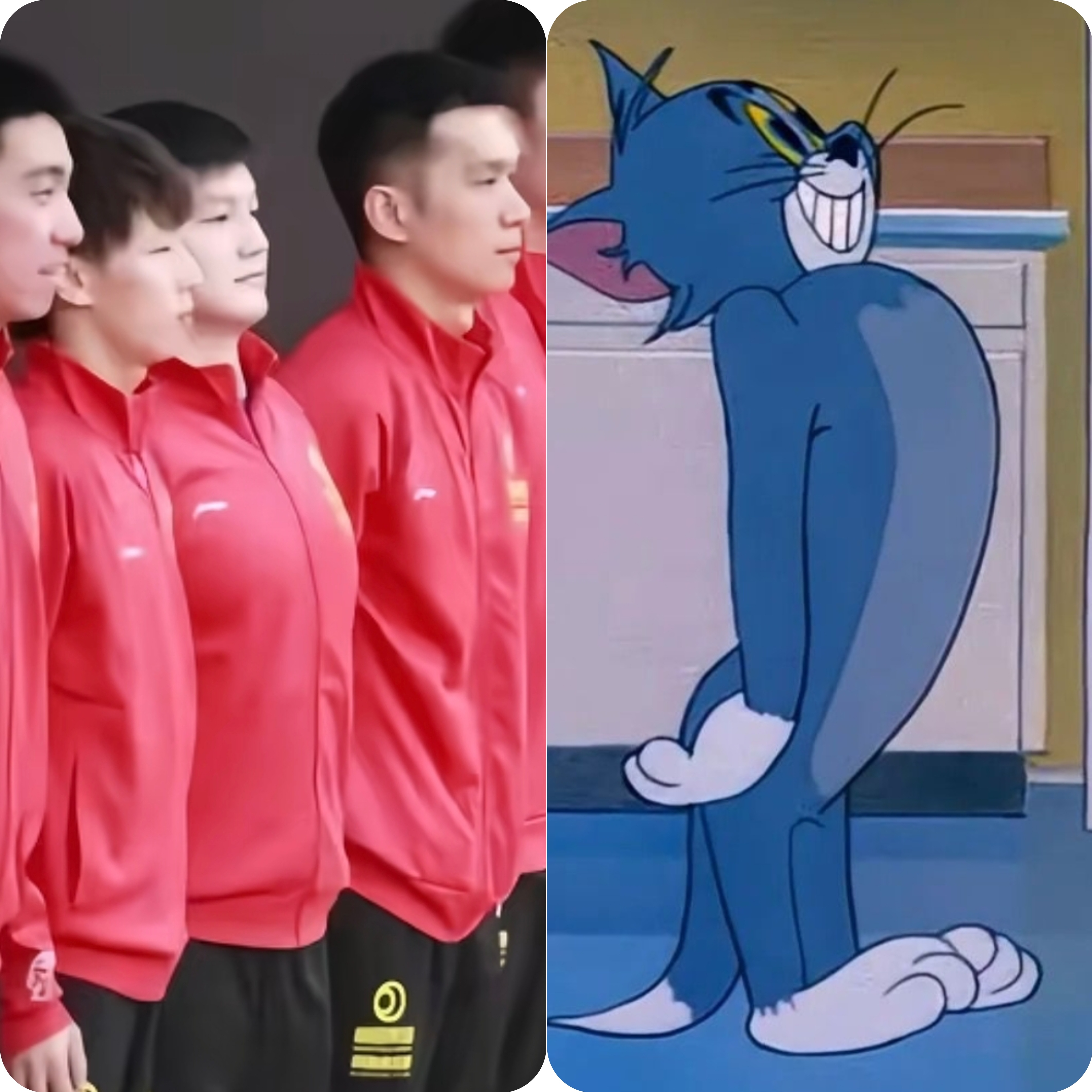 东东与乐乐这个站立是拥有绝对实力与自信的体现！ 