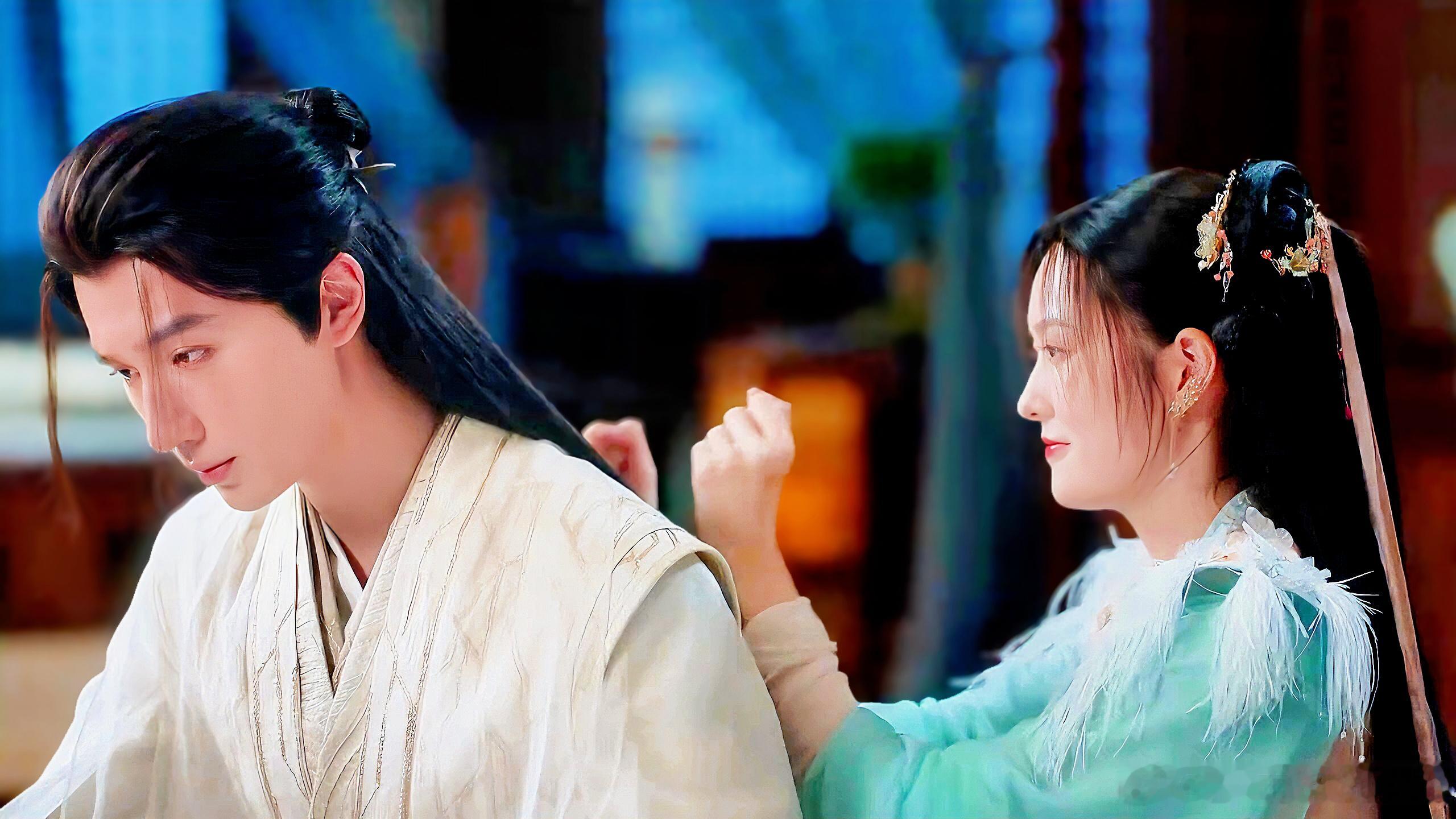 两人互动真的甜的不行啊，爱了爱了 