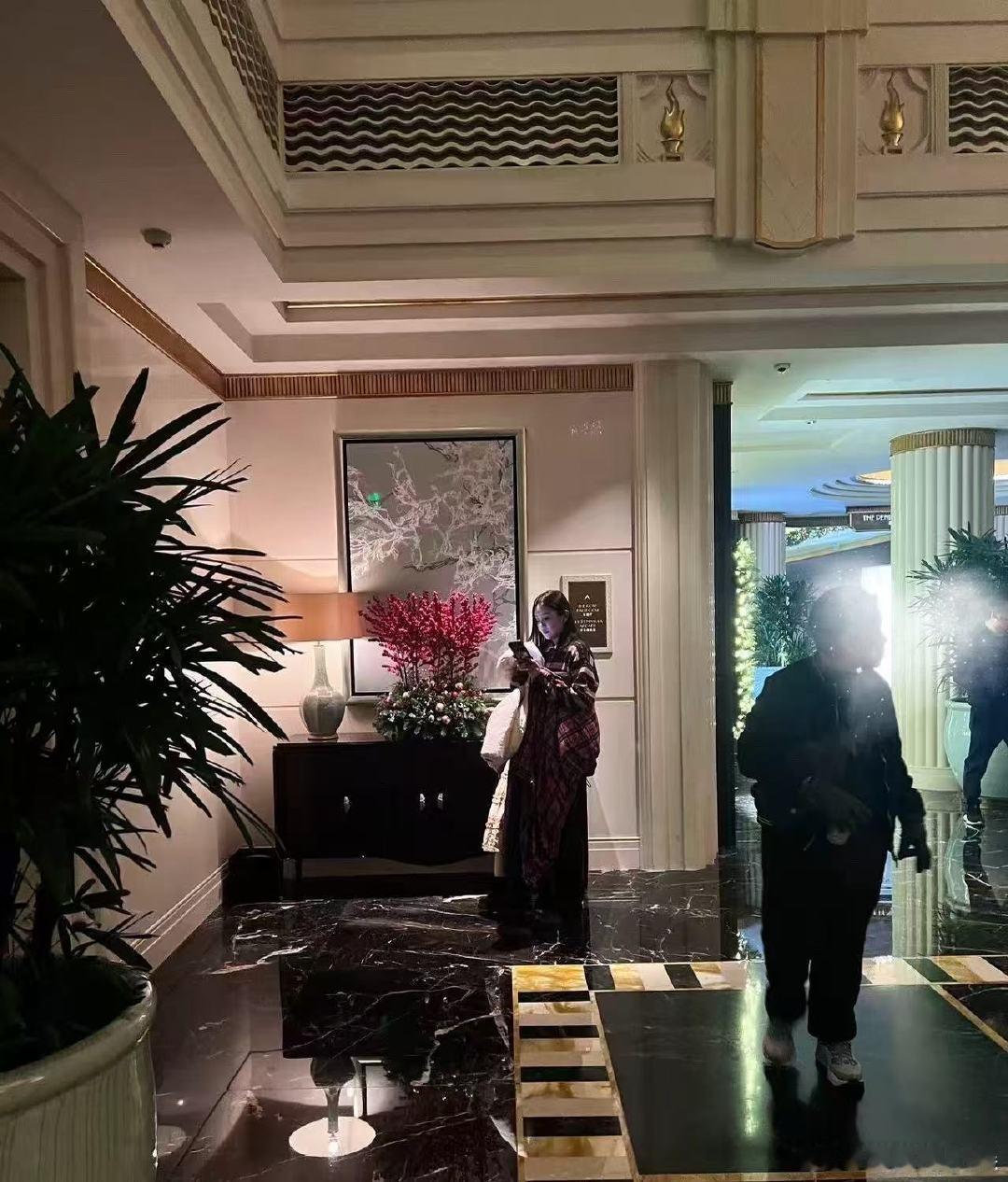 上海偶遇张子萱 上海偶遇张子萱吃饭，这样看上去好高好瘦啊，好精致啊，现在去偶遇还