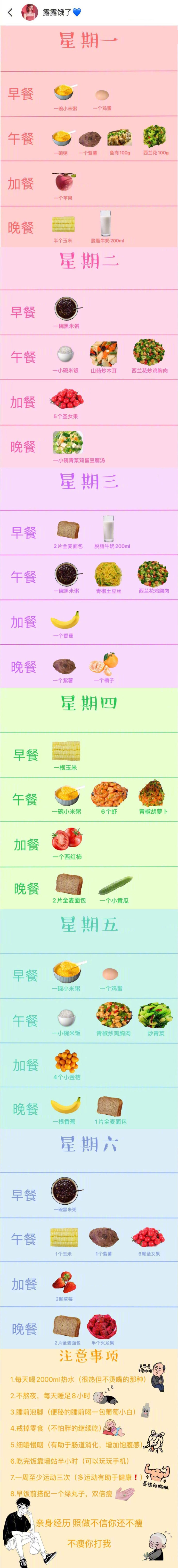 超强的减脂期食谱大全，七分吃三分练加油啊仙女们。我的宝藏食谱