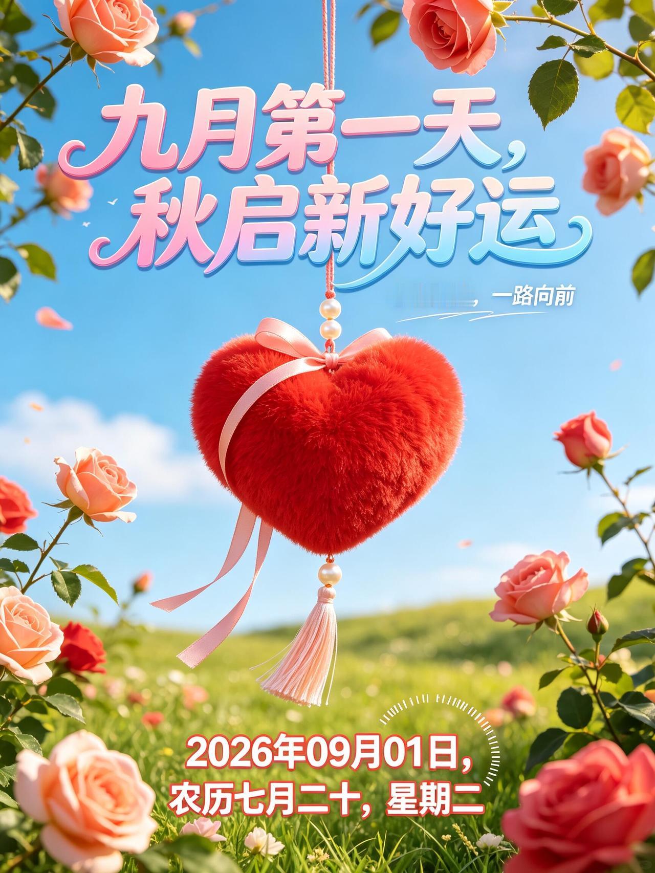 🌤️九月你好，清晨送上一份真挚问候🍁。金秋已至，暑气慢慢消退，处处皆是秋的气
