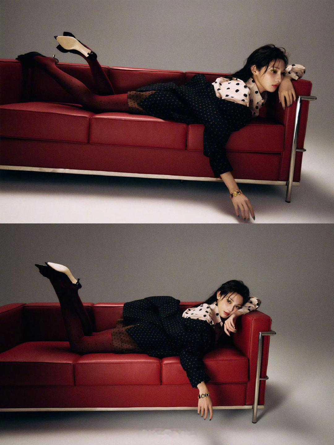 彭小苒hold住了荧光绿眼影彭小苒登《精品购物指南 Lifestyle》2月刊封