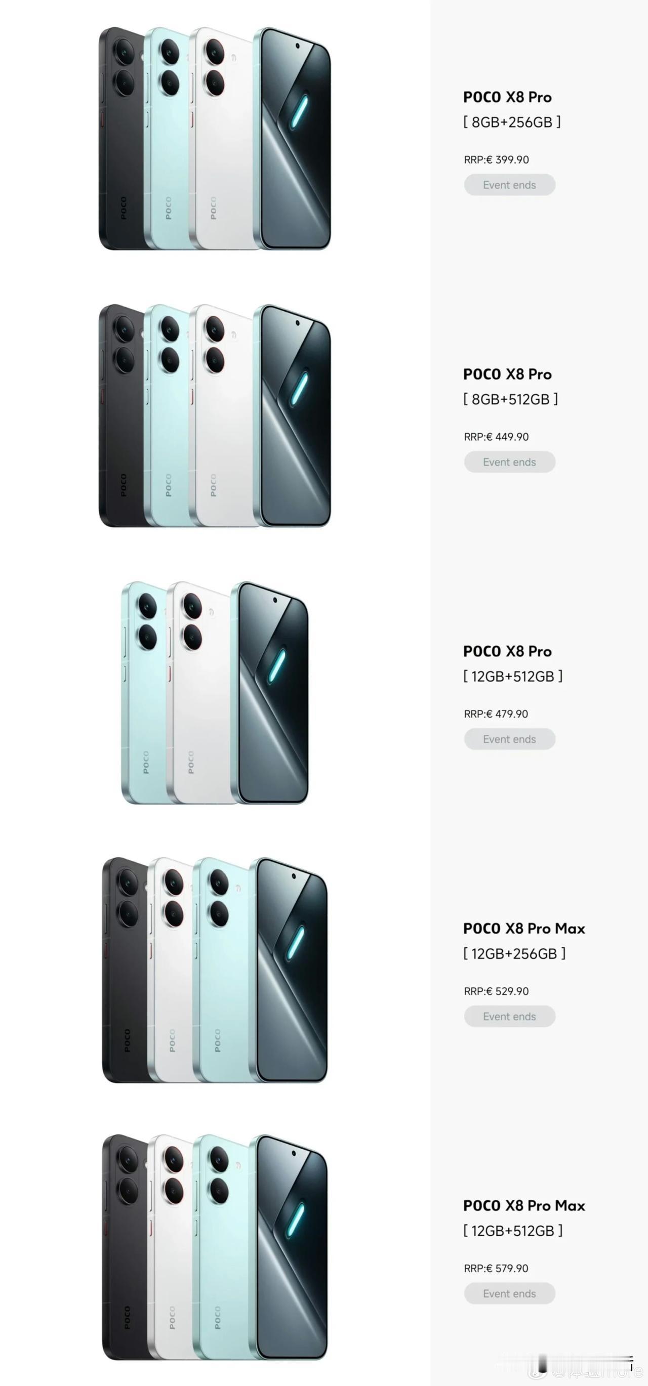 REDMI Turbo 5 Max国际版POCO X8 Pro Max在欧洲12