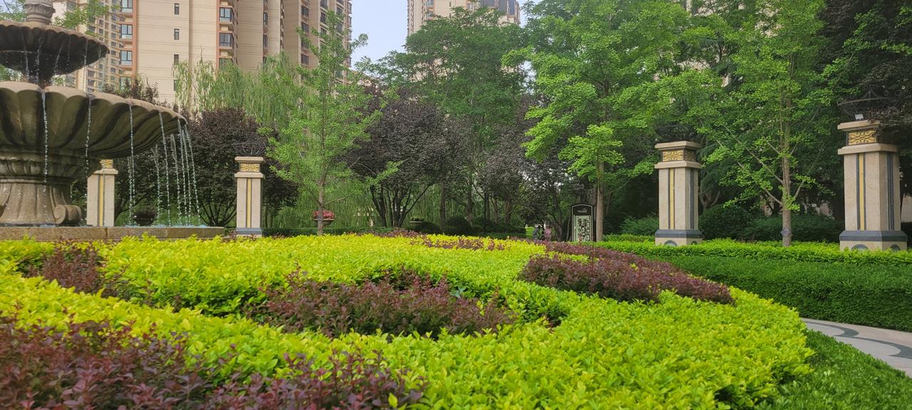 兰州市城关区东方红广场周边的小区，几乎没有什么环境，只有雁滩片区的大小区才有如图