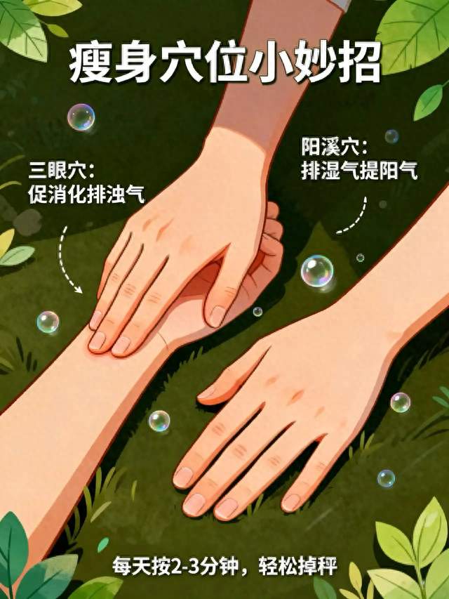 身上藏着2个“瘦身开关”每天揉几分钟，不节食不运动悄悄瘦下来