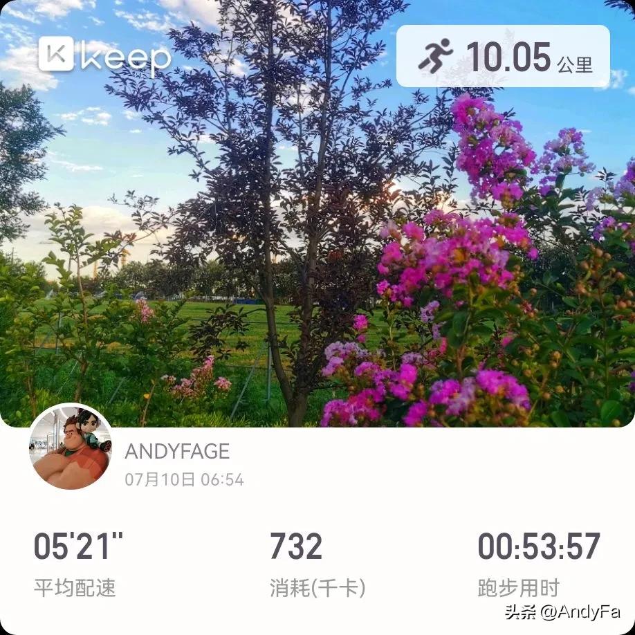 身体才是最诚实的！昨天跑休，今天状态依然不佳，前五公里腿像是灌了铅似般沉重。中途
