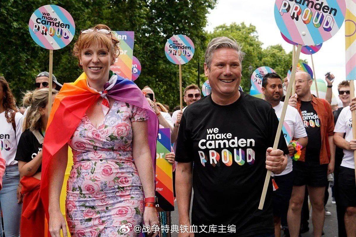让大英见识见识阴阳人的厉害！英国首相斯塔默成“跨性别民兵”组织“Bash Bac