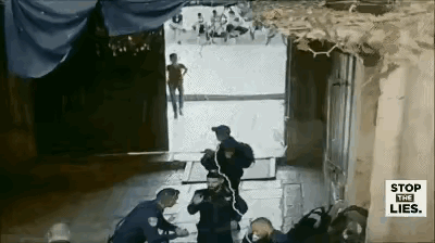 巴勒斯坦儿童也非常勇猛，这就是家仇国恨，勇敢的巴勒斯坦勇士！
我们从曝出的监控视
