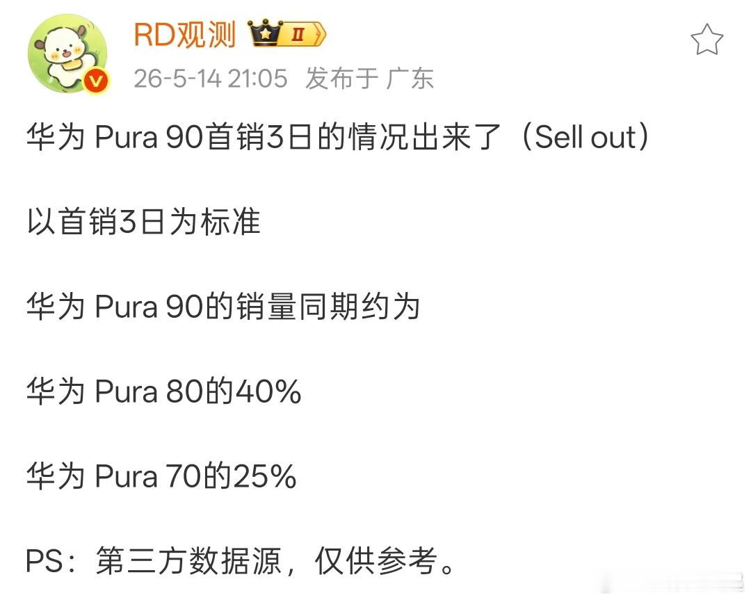 华为Pura90首销感觉不及预期，你们觉得最主要原因是什么呢？