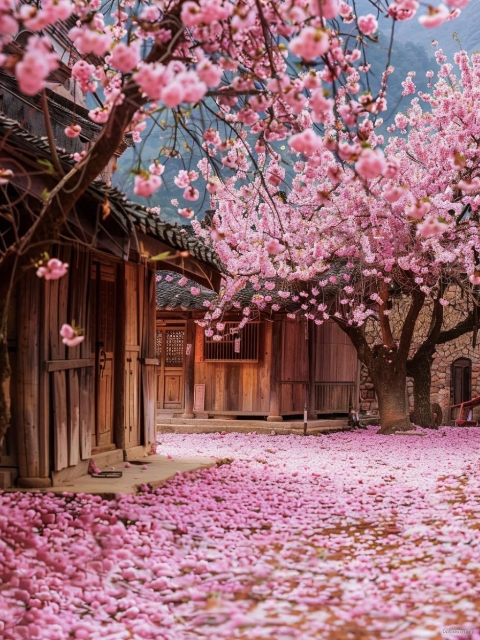 上联：万树繁花争吐艳
下联：一溪流水暗浮香