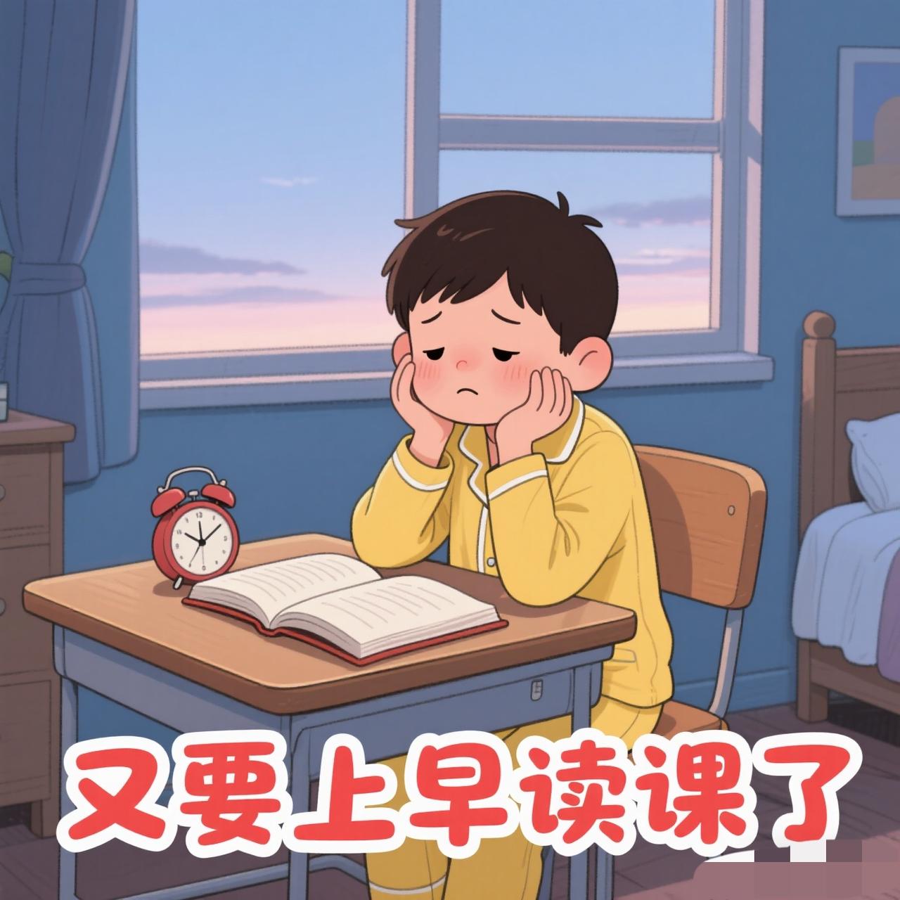 本校语文和英语老师的烦恼

新学期所有年级都要上早读课了！

这意味着每天早上7