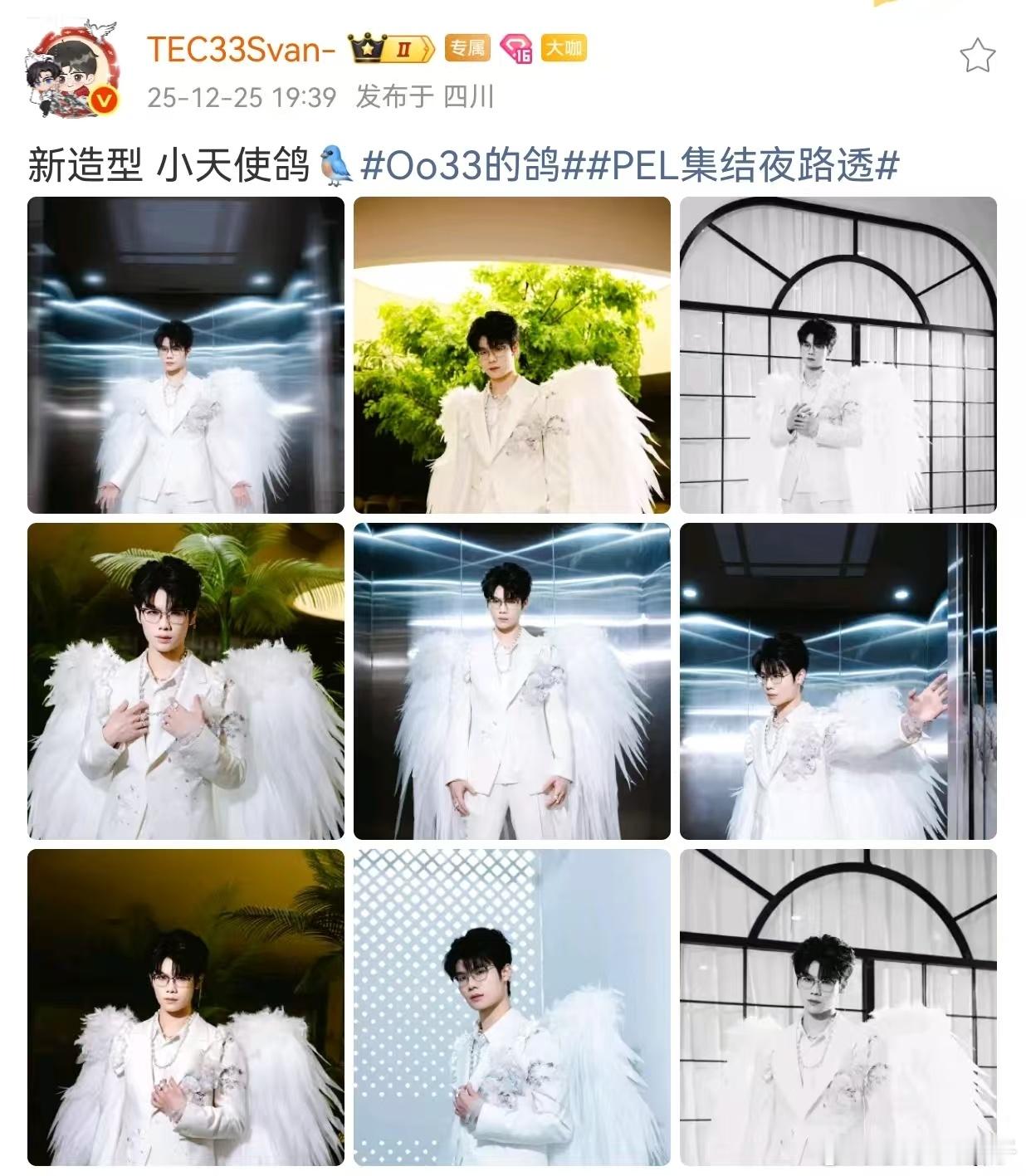 33天使下凡 33无敌了，大翅膀像QQ秀33Svan