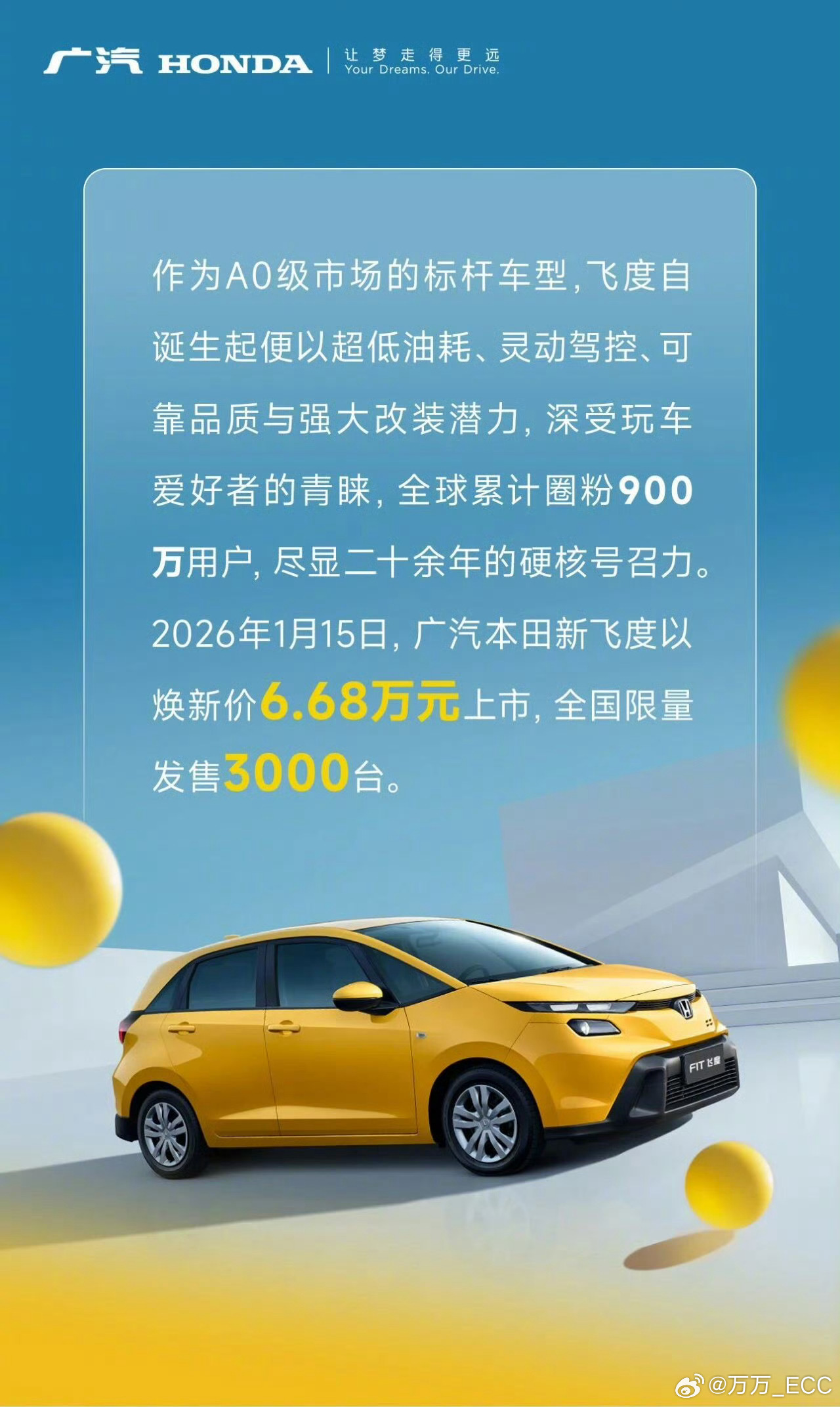 震撼点1： 50 万以内最好的飞度居然还在出新款震撼点2： 居然限量 3000 