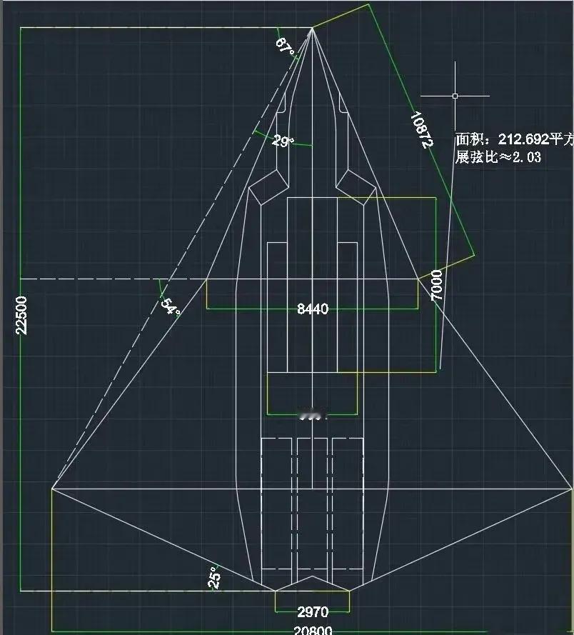 关于银杏机的速度，有人作图通过机头和机翼的后掠角度算了一下，说最大马赫数不会超过