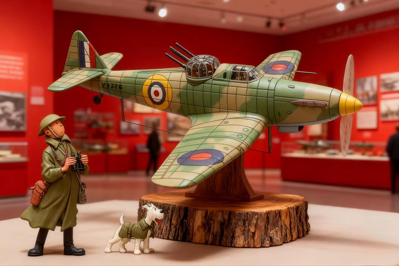 还记得儿时看的漫画丁丁历险记中的飞机吗