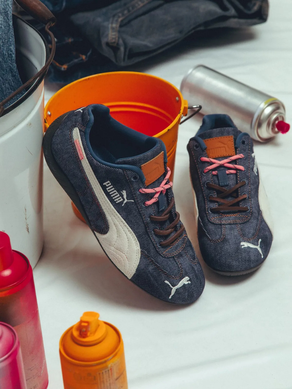 PUMA SPEEDCAT  ATMOS PINK DENIM 双12发售款号 