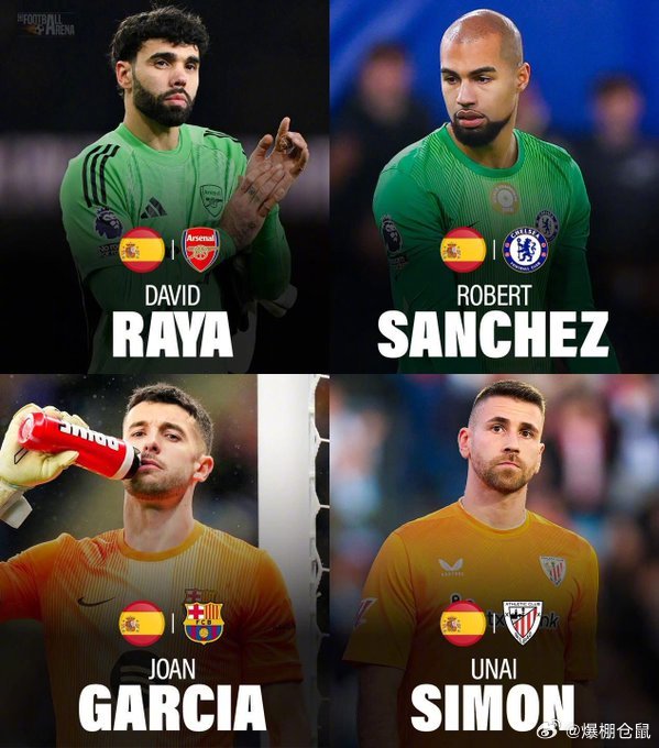 【这战太富裕了】西班牙国家队主教练德拉富恩特表示：“我们拥有4位世界前10 的门