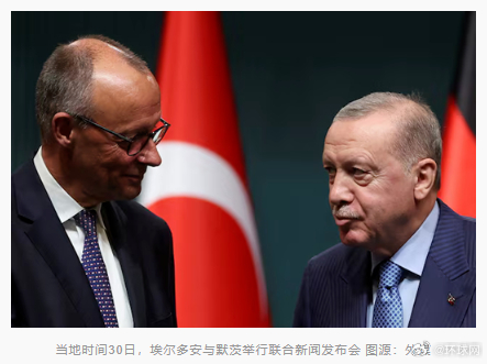 #埃尔多安质问德国对以行为视而不见##德总理被质问无视以色列实施种族灭绝#【埃尔