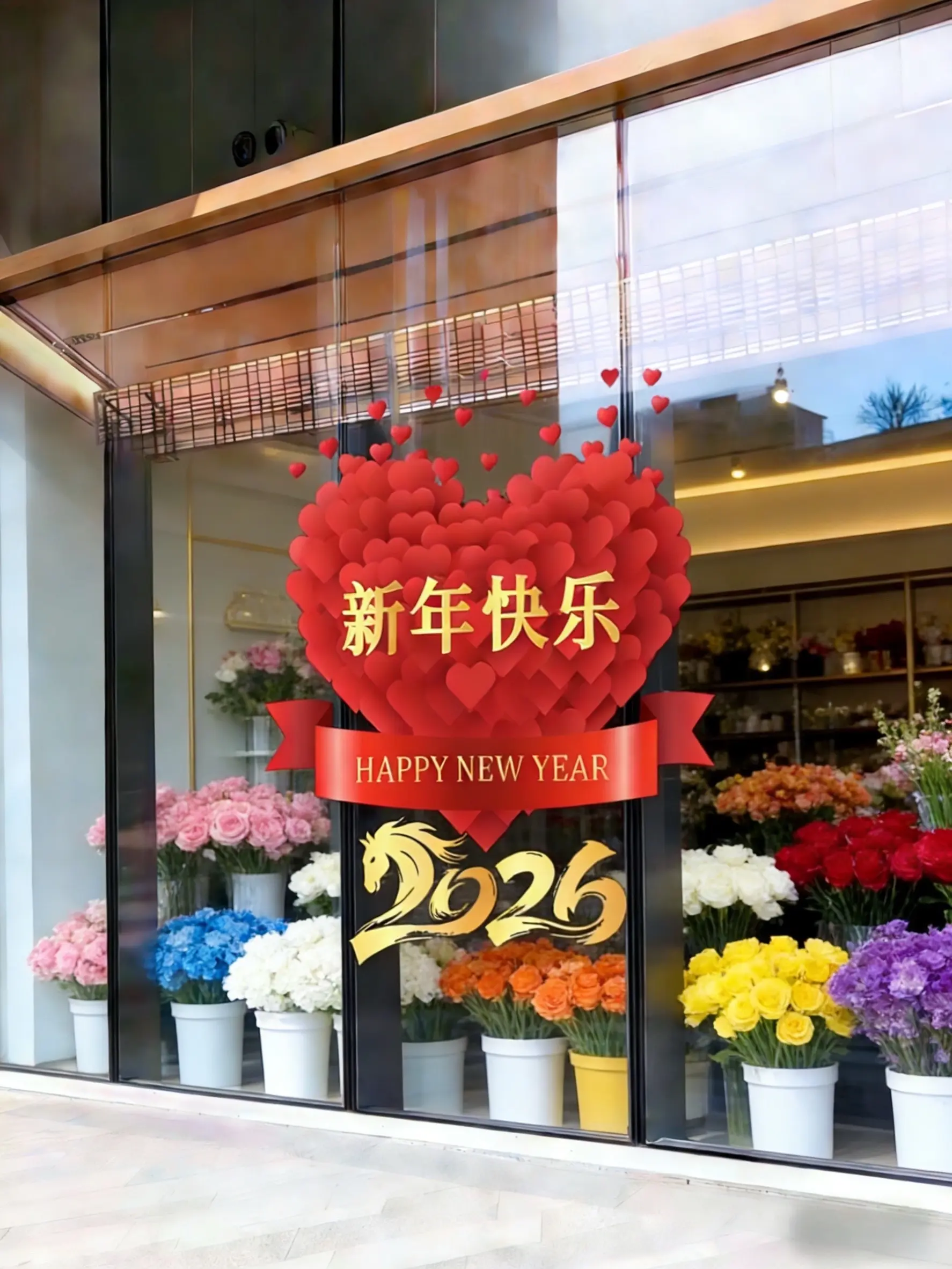 窗花 窗花贴 新年氛围感 新年快乐