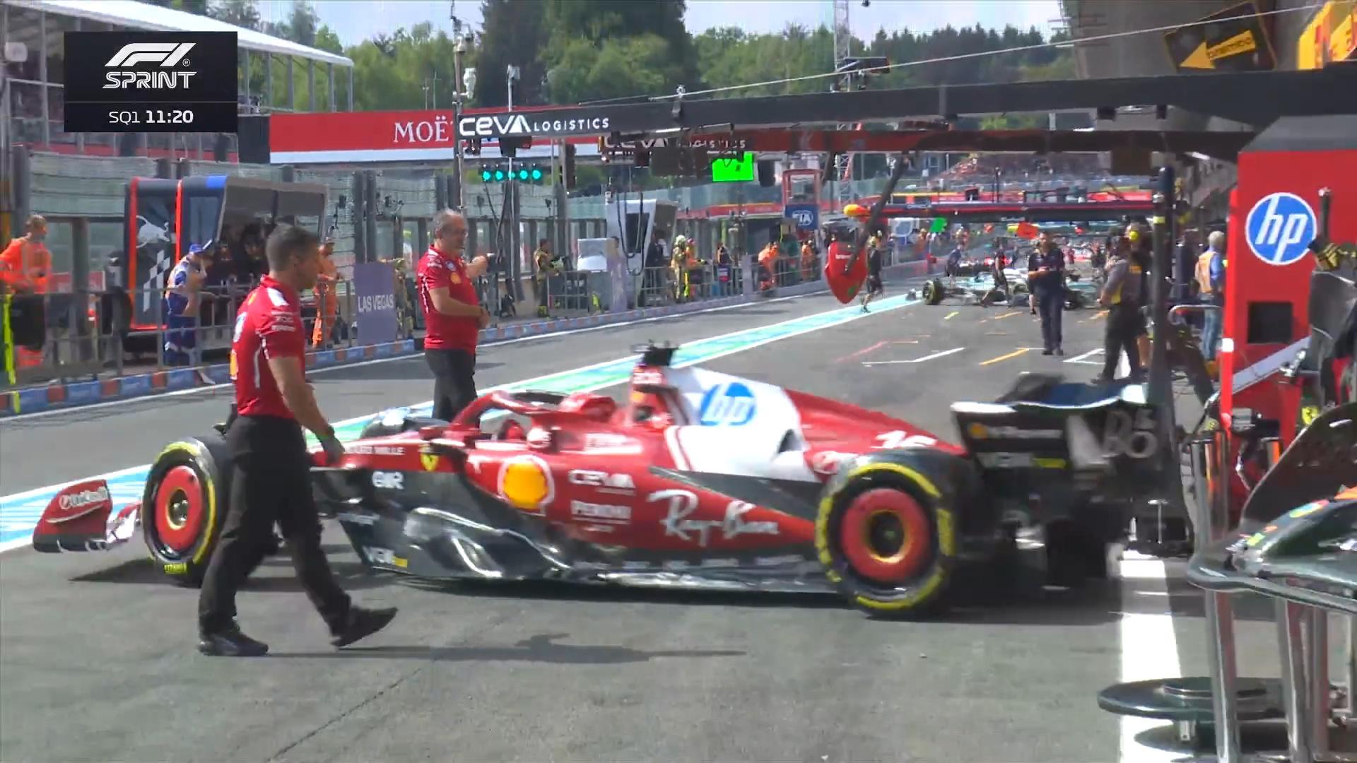 冲刺赛排位赛开始！F12025F1比利时大奖赛 ​​​