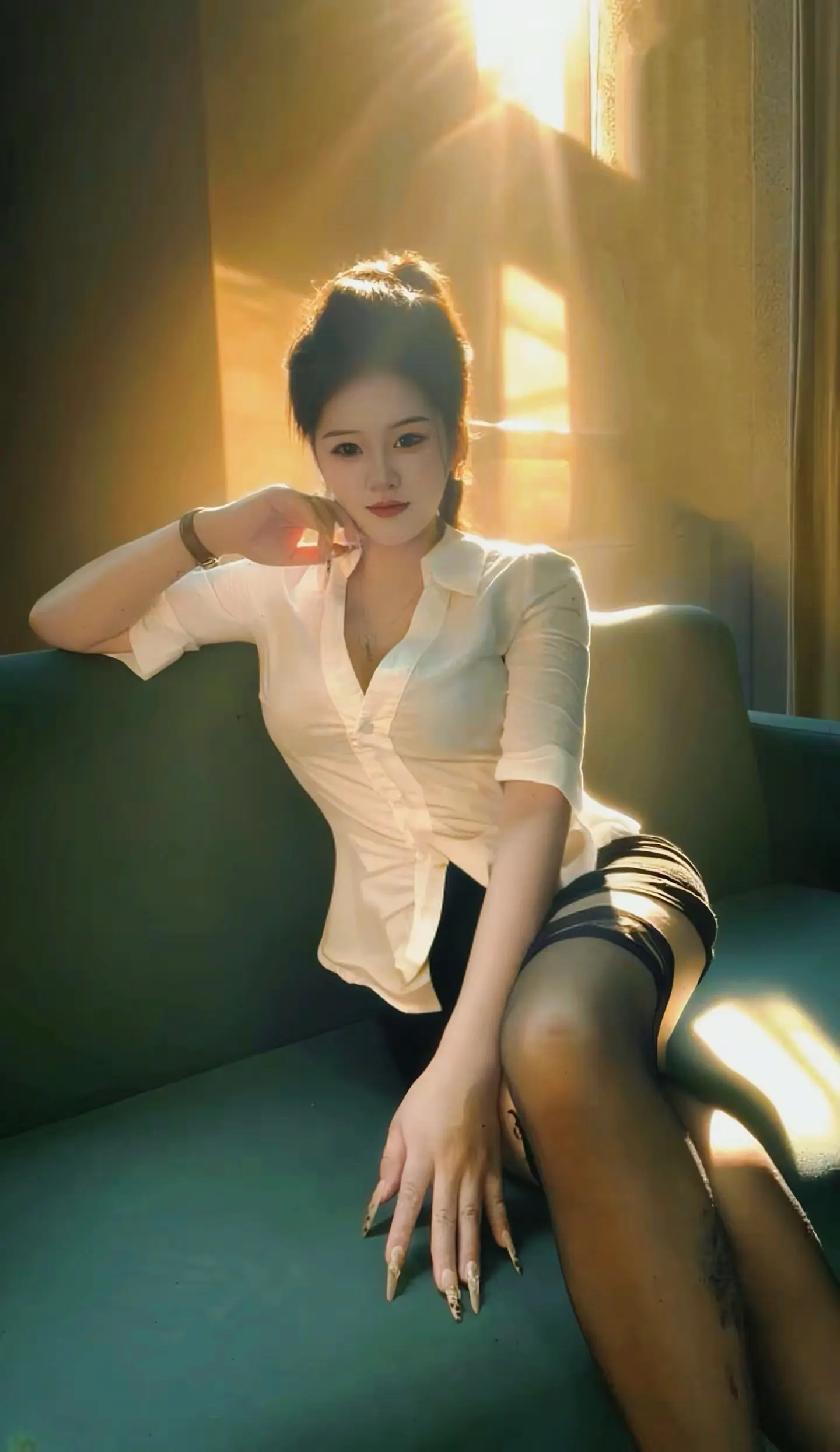 今晚想让我趴在你家的梳妆台 看着镜子里美丽的自己
