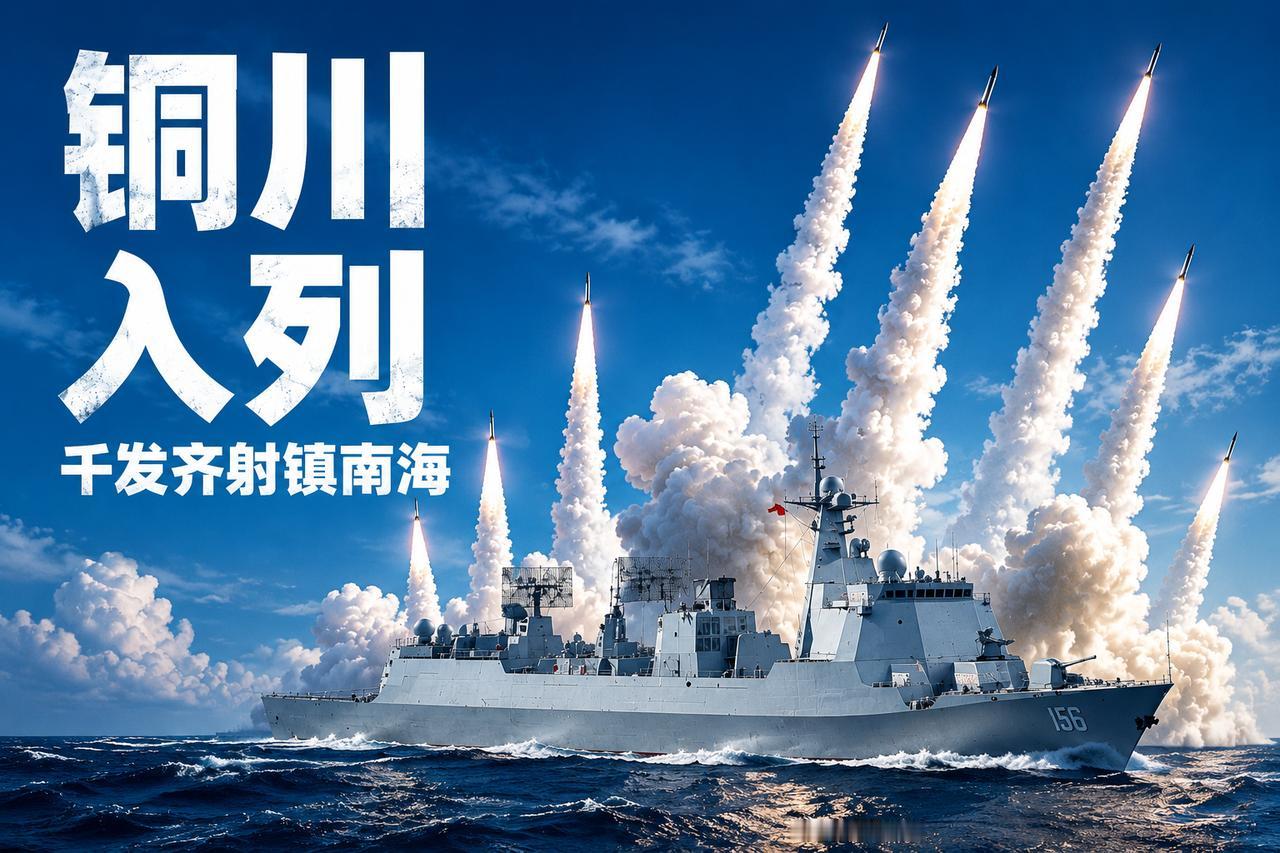 来了来了！新的052D驱逐舰正式服役了！名字叫“铜川舰”，舷号177，归南部战区