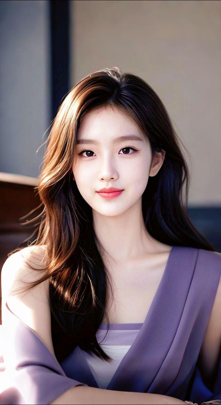 AI扩图 AI蓝眸浅笑