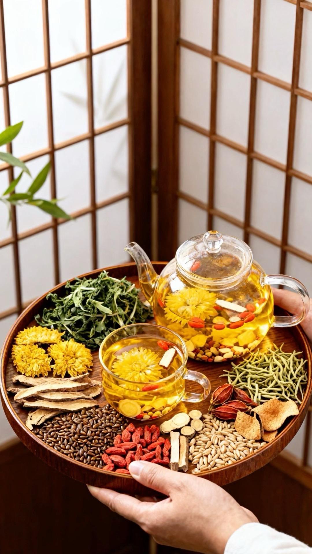 日常喝水别总喝白水，这款菊花枸杞决明子组合代用茶很适合常备。原料都是实...