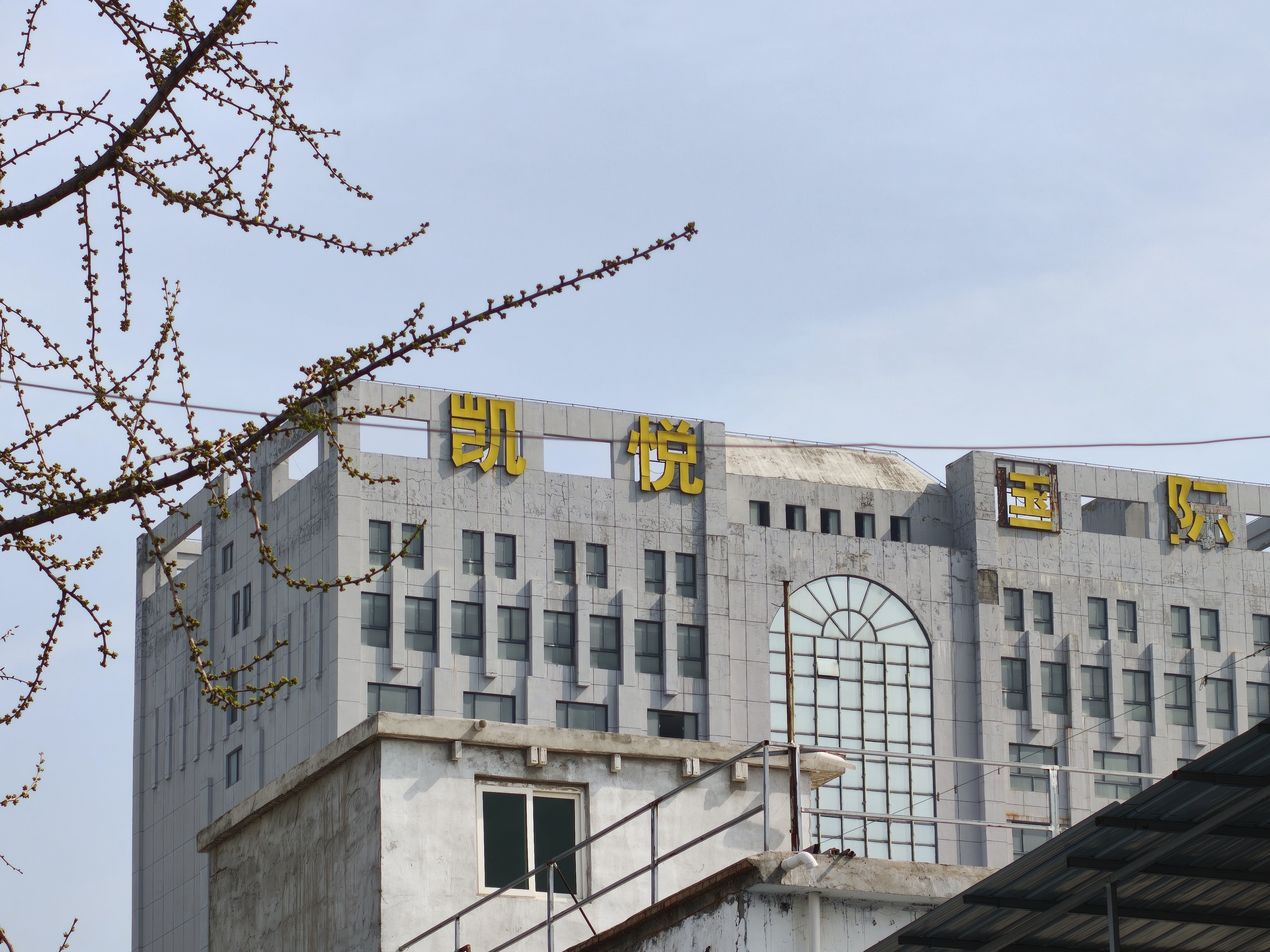 我们县里倒闭了好多年的一个大酒店，尤其是阴天下雨的时候，特别像惊悚片里的大楼 